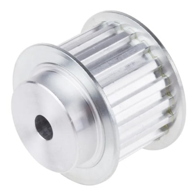 RS PRO Aluminium Timing Belt Pulley 16 mm Belt Width 5 mm Pitch 19 Tooth A1 27T5/19-2
