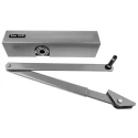 Briton Silver Overhead Adjustable Door Closer , Hold Open, Fire Door Compatible, Maximum Door Width 1.1m 80kg Load 2003V.SES