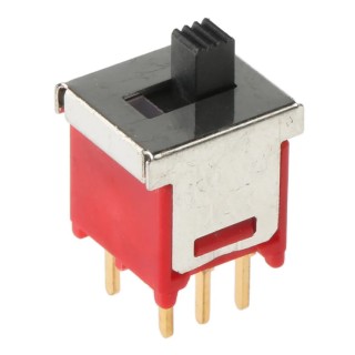 RS PRO PCB Slide Switch Double Pole Double Throw (DPDT) Latching 400mA Nylon Actuator 429-509