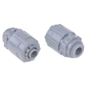 RS PRO Conduit Fitting Grey Polyamide 66 10 mm Nominal Size M12 Thread IP55 Rated 429-662