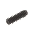 RS PRO Steel M2 x 6 mm Grub Screw Plain Cup Black, Hex Socket, DIN 916 431-971