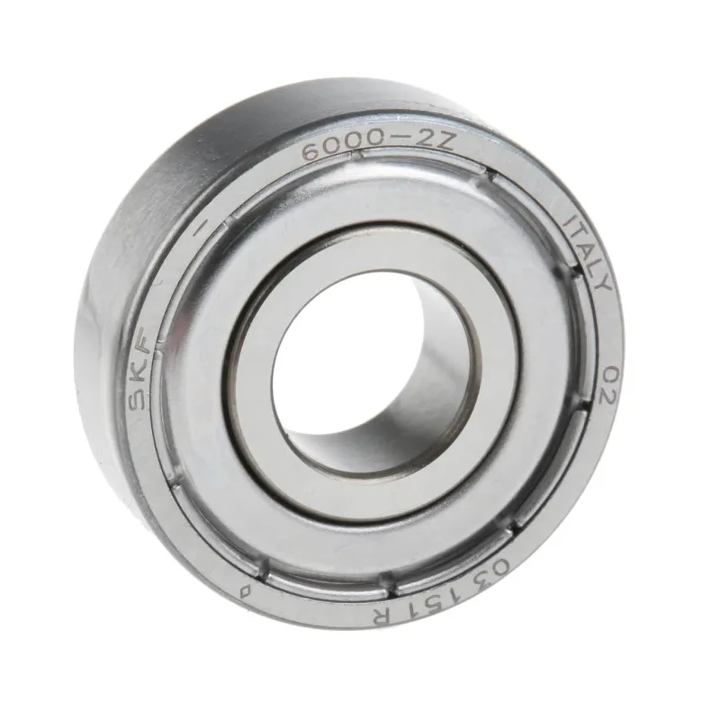 SKF Single Row Deep Groove Ball Bearing 10 mm ID, 26 mm OD, 8 mm Width, Shielded, Steel Balls 6000-2Z