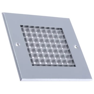 RS PRO Silver Aluminium Grille Eggcrate Slat 125 mm x 125 mm 432-693