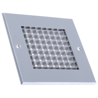 RS PRO Silver Aluminium Grille Eggcrate Slat 125 mm x 125 mm 432-693