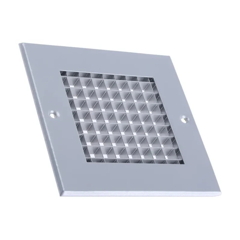 RS PRO Silver Aluminium Grille Eggcrate Slat 125 mm x 125 mm 432-693
