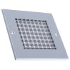 RS PRO Silver Aluminium Grille Eggcrate Slat 125 mm x 125 mm 432-693