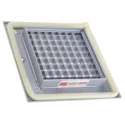 RS PRO Silver Aluminium Grille Eggcrate Slat 125 mm x 125 mm 432-693