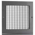 RS PRO Silver Aluminium Grille, Eggcrate Slat, 200mm x 200mm, Flange Width 20mm 432-700