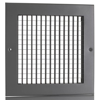 RS PRO Silver Aluminium Grille, Eggcrate Slat, 200mm x 200mm, Flange Width 20mm 432-700