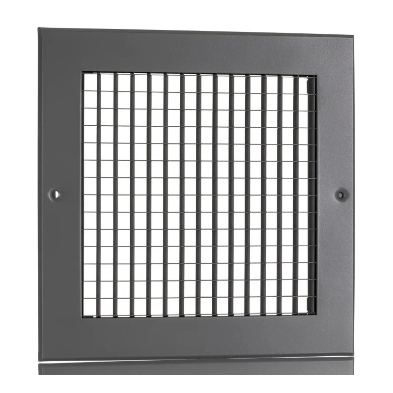 RS PRO Silver Aluminium Grille, Eggcrate Slat, 200mm x 200mm, Flange Width 20mm 432-700