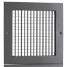 RS PRO Silver Aluminium Grille, Eggcrate Slat, 200mm x 200mm, Flange Width 20mm 432-700