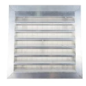 RS PRO Silver Aluminium Louvre Parallel Slat 300 mm, Flange Width 32 mm, Model 432-801