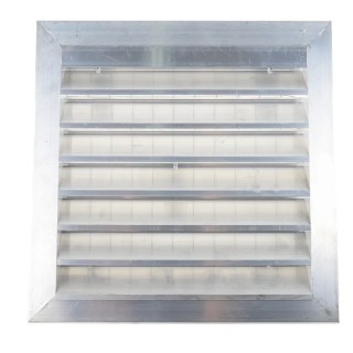 RS PRO Silver Aluminium Louvre Parallel Slat 300 mm, Flange Width 32 mm, Model 432-801