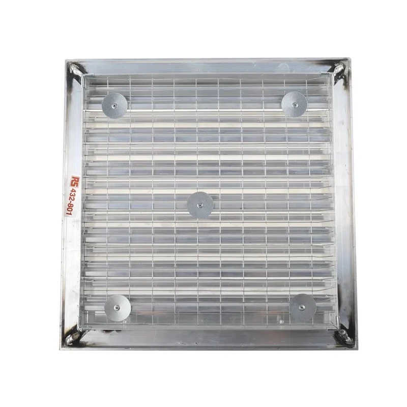 RS PRO Silver Aluminium Louvre Parallel Slat 300 mm, Flange Width 32 mm, Model 432-801
