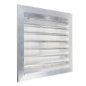 RS PRO Silver Aluminium Louvre Parallel Slat 300 mm, Flange Width 32 mm, Model 432-801