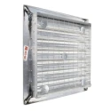 RS PRO Silver Aluminium Louvre Parallel Slat 300 mm, Flange Width 32 mm, Model 432-801