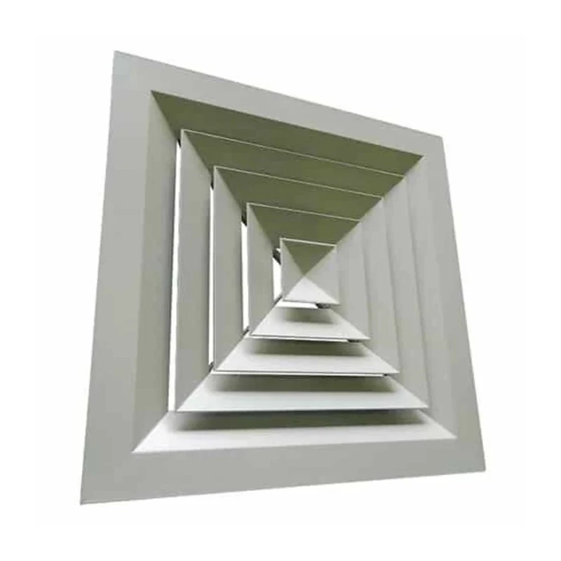 RS PRO White Aluminium Vent Grille Square Face Slat 450 mm, 36.2mm 432-851