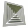 RS PRO White Aluminium Vent Grille Square Face Slat 450 mm, 36.2mm 432-851