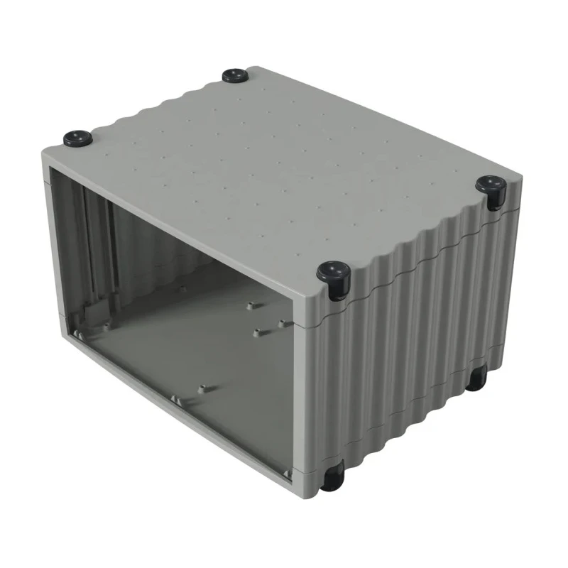 Rose Wavetronic Series Grey Black Aluminium Desktop Enclosure 268mm x 324mm x 193.5mm 077001040