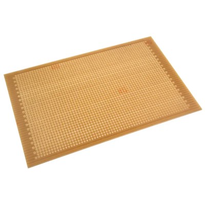 Vero Technologies Stripboard 1 Side 1mm Hole Diameter 2.54mm Pitch FR1 Board Thickness 1.6mm 111.76mm Width 176.53mm 01-2680