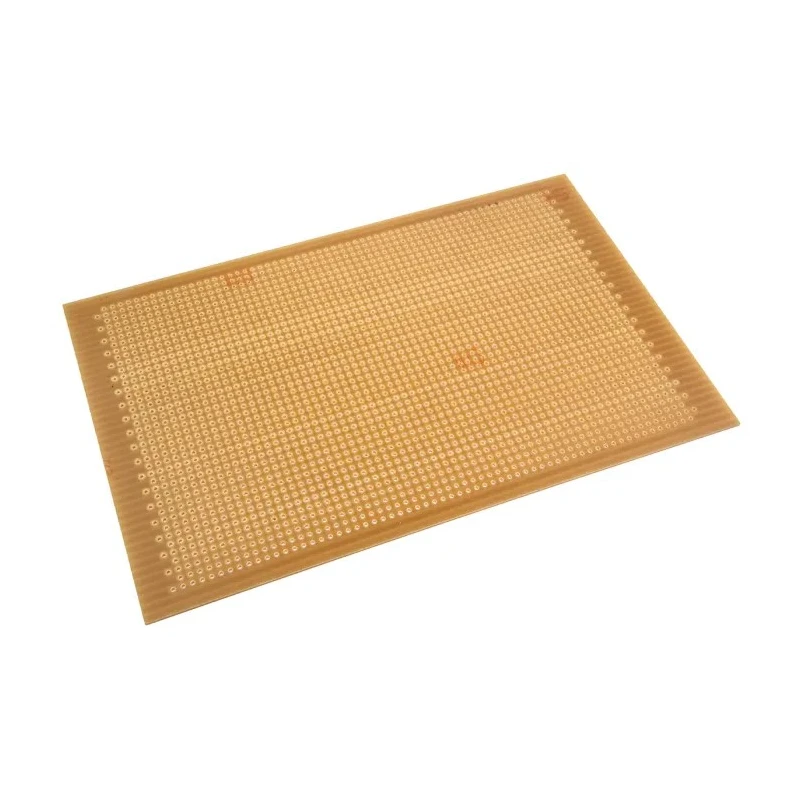 Vero Technologies Stripboard 1 Side 1mm Hole Diameter 2.54mm Pitch FR1 Board Thickness 1.6mm 111.76mm Width 176.53mm 01-2680