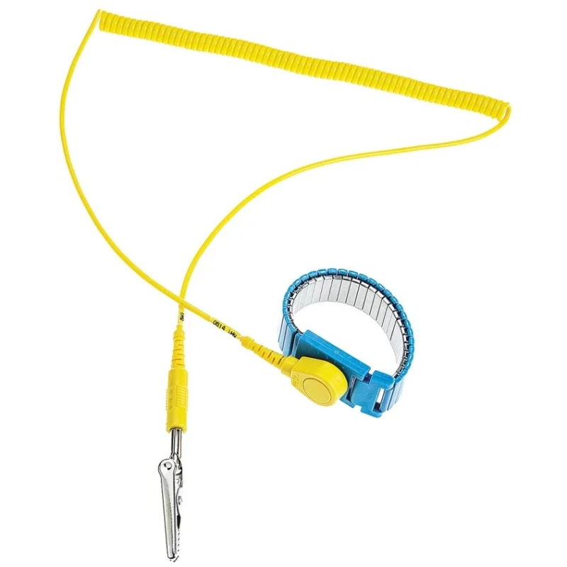RS PRO ESD Grounding Wrist Strap & Cord Set 1.8m Cord Length Reusable Model 287-7414