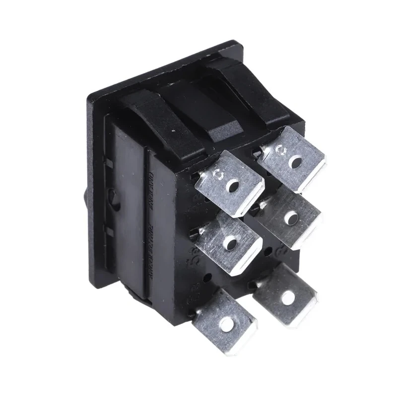 Arcolectric (Bulgin) Ltd DPDT On-On On-On Rocker Switch Panel Aluminium Housing 16A 30x22mm Cutout C1560ALAAB