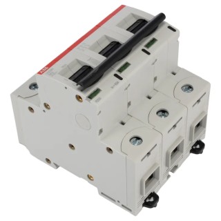 ABB High Performance S800N Miniature Circuit Breaker, 3-Pole, 63A, Type B, 690V AC, 375V DC, 6 kA 2CCS893001R0635 S803N-B63