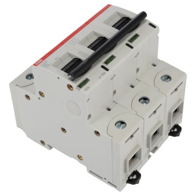ABB High Performance S800N Miniature Circuit Breaker, 3-Pole, 63A, Type B, 690V AC, 375V DC, 6 kA 2CCS893001R0635 S803N-B63
