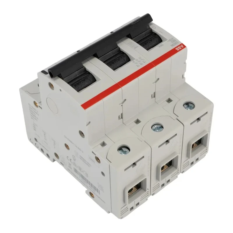 ABB High Performance S800N Miniature Circuit Breaker, 3-Pole, 63A, Type B, 690V AC, 375V DC, 6 kA 2CCS893001R0635 S803N-B63