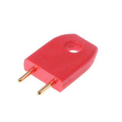 HARWIN D308 Shorting Link Straight Male Red Closed Top 2 Way 1 Row 5.08 mm Pitch D3086-99