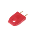 HARWIN D308 Shorting Link Straight Male Red Closed Top 2 Way 1 Row 5.08 mm Pitch D3086-99