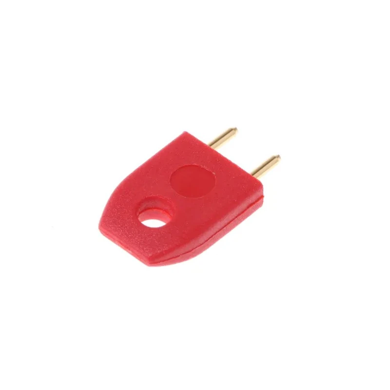 HARWIN D308 Shorting Link Straight Male Red Closed Top 2 Way 1 Row 5.08 mm Pitch D3086-99