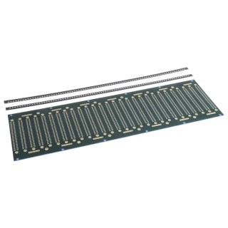 Vero Technologies 64 Way Single-Sided Eurocard Backplane Epoxy Glass Fabric Laminate 84 HP 15.24 mm Pitch 222-29824
