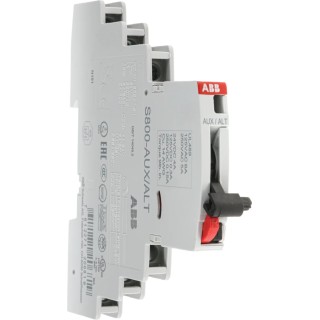 ABB Auxiliary Contact, 2 Contact, 2 NC/2 NO, 6 A AC, 250 V DC, 400 V AC, DIN Rail Mount, S800-AUX