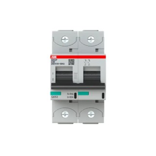 ABB High Performance S800N 2-Pole Miniature Circuit Breaker, 80A, Type C, 690V AC, 250V DC, 36kA Breaking 2CCG001229R0001