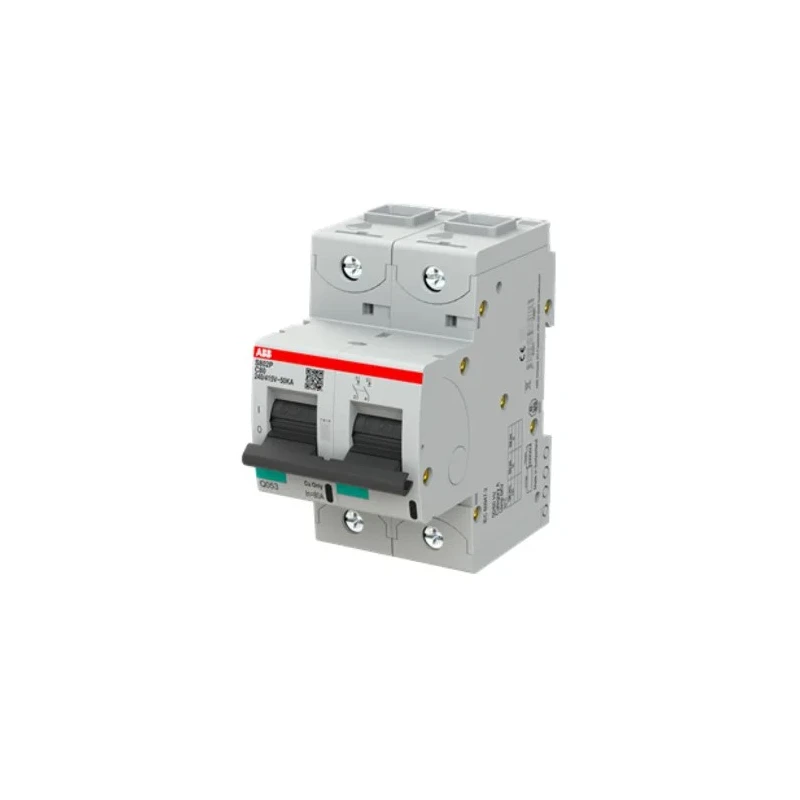 ABB High Performance S800N 2-Pole Miniature Circuit Breaker, 80A, Type C, 690V AC, 250V DC, 36kA Breaking 2CCG001229R0001