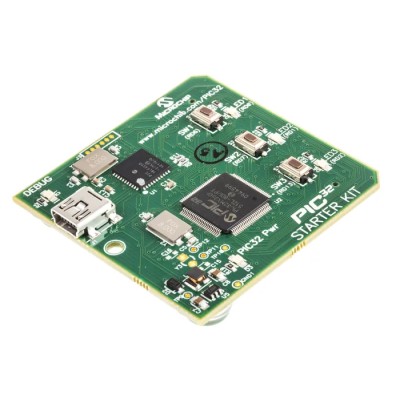 Microchip PIC32 MCU Starter Kit with 80MHz Processor, 512K Flash, 32K RAM, USB Interface DM320001
