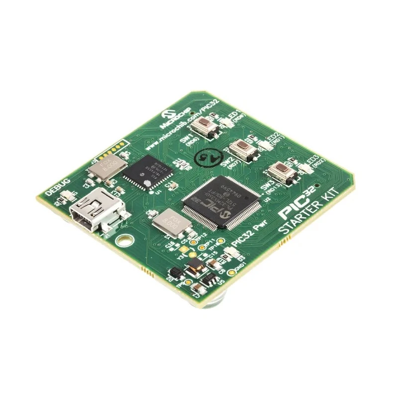 Microchip PIC32 MCU Starter Kit with 80MHz Processor, 512K Flash, 32K RAM, USB Interface DM320001