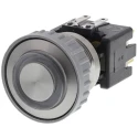 Schurter MSM LA 22 Series Illuminated Push Button Switch, Latching, Panel Mount, 22 mm Cutout, DPDT, Green 1241.6834.1122000