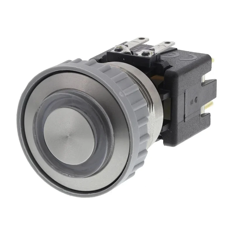 Schurter MSM LA 22 Series Illuminated Push Button Switch, Latching, Panel Mount, 22 mm Cutout, DPDT, Green 1241.6834.1122000