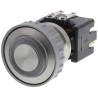 Schurter MSM LA 22 Series Illuminated Push Button Switch, Latching, Panel Mount, 22 mm Cutout, DPDT, Green 1241.6834.1122000