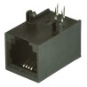 Bel-Stewart SS-64 Series RJ14 Female Modular Jack Ethernet Connector Cat3 UTP Shield Right Angle Through Hole 6 Way RJ14