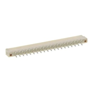 JAE LVDS Connector Receptacle 1.25 mm Pitch 20 Way 20 Row Right Angle Surface Mount FI-S20P-HFE