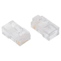 Bel-Stewart RJ45 Modular Jack Connector Male Unshielded Cable Mount Straight 1 Port 8 Way 