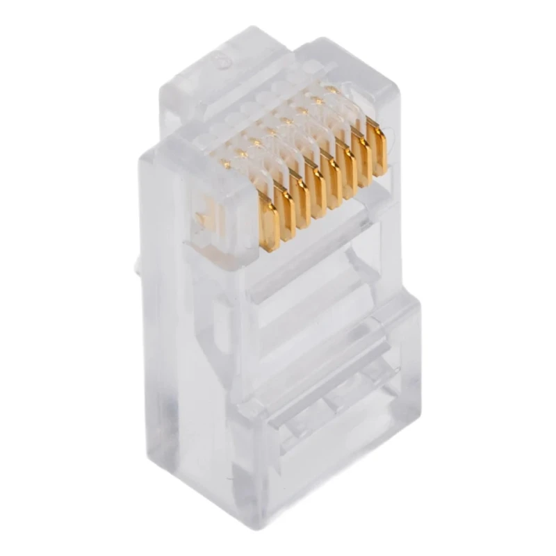 Bel-Stewart RJ45 Modular Jack Connector Male Unshielded Cable Mount Straight 1 Port 8 Way 