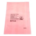 RS PRO Anti-Static Bag 205mm(W) x 305mm Pink Heat Seal 100 Per Pack 287-7903