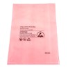 RS PRO Anti-Static Bag 205mm(W) x 305mm Pink Heat Seal 100 Per Pack 287-7903