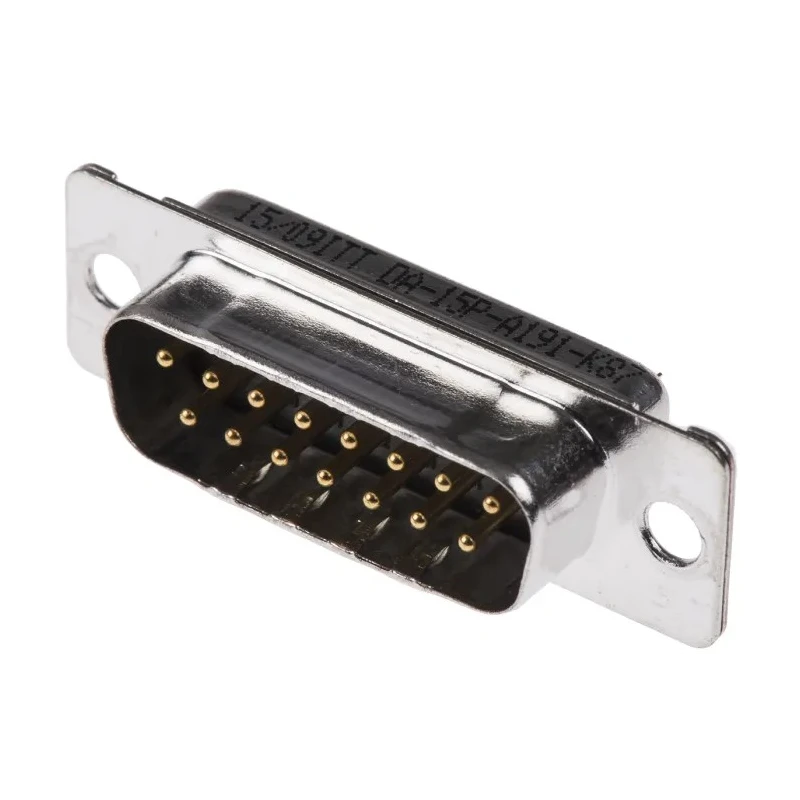 ITT Cannon ORIGINAL D 15 Way Straight Panel Mount D-Sub Connector Male 780V 5A 121073-2291 D