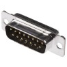 ITT Cannon ORIGINAL D 15 Way Straight Panel Mount D-Sub Connector Male 780V 5A 121073-2291 D